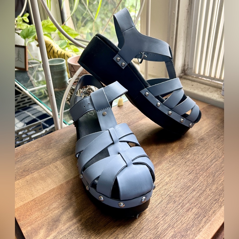 NEW Circus NY Sam Edelman Light Blue Platform Sandals